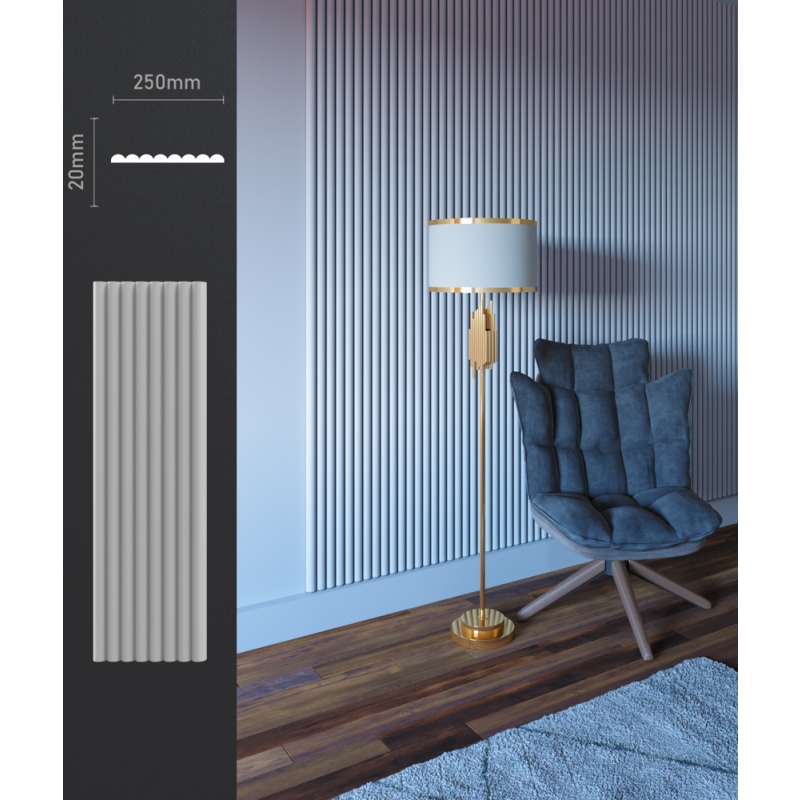 Гіпсова безшовна 3d панель БП 11