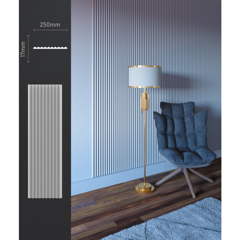 Гіпсова безшовна 3d панель БП 13