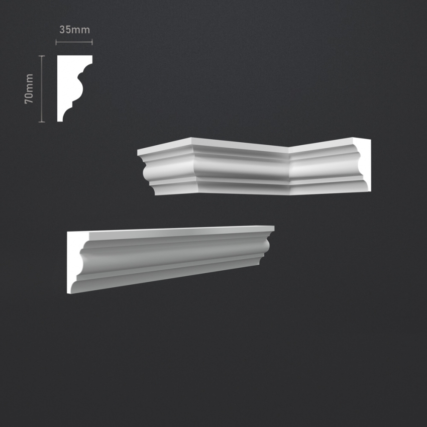 Гіпсовий карниз К 12 Гіпсовий карниз К 12